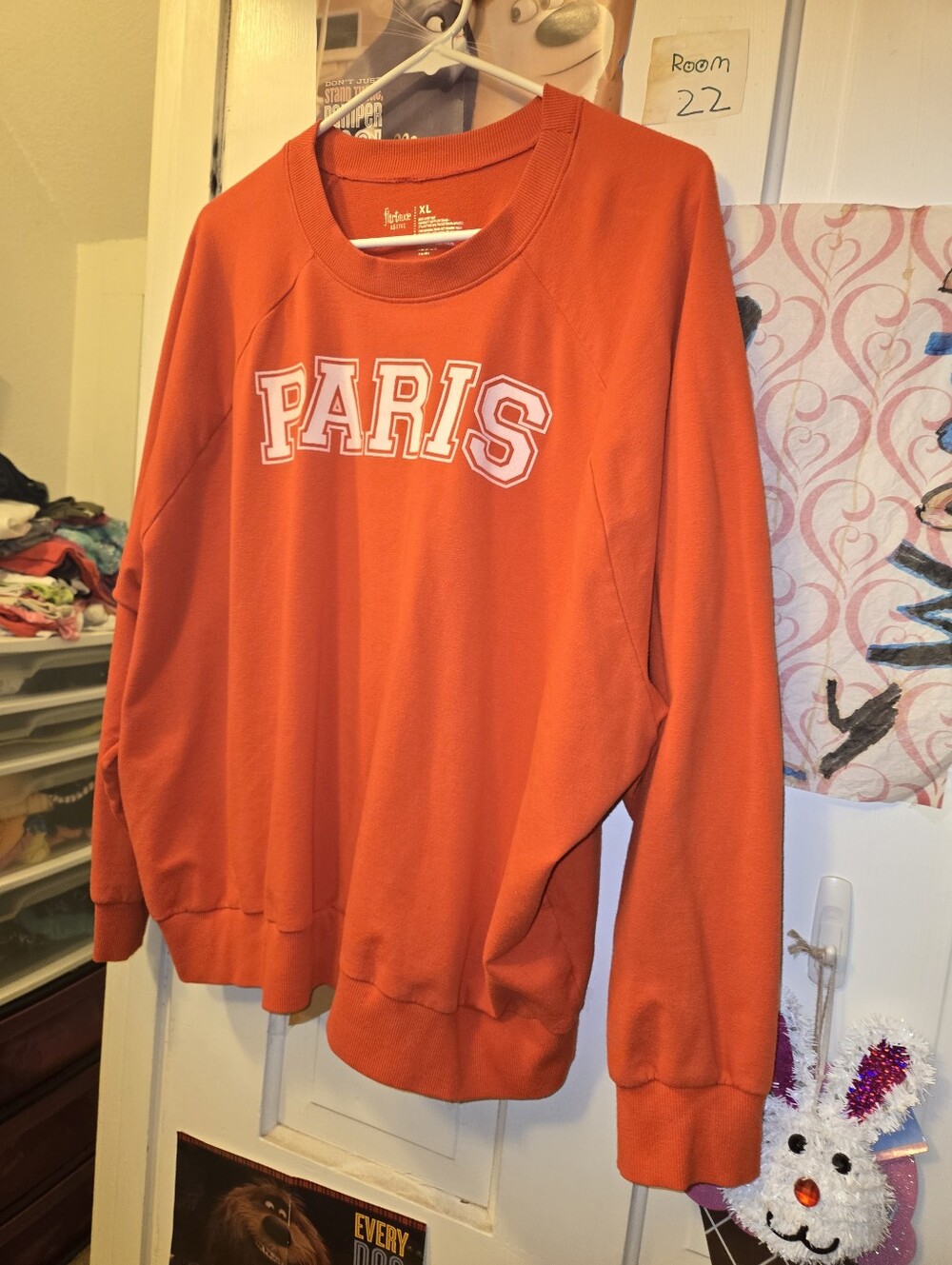 Paris Crewneck Sweater - Red